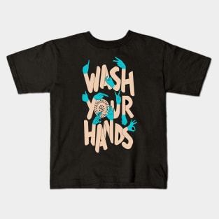 Wash Your Hands illustration Kids T-Shirt